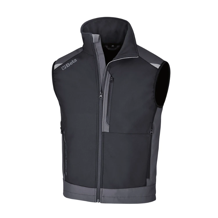 Beta 7909G giacca da lavoro in T/C canvas 260 g con inserti in Oxford, grigio