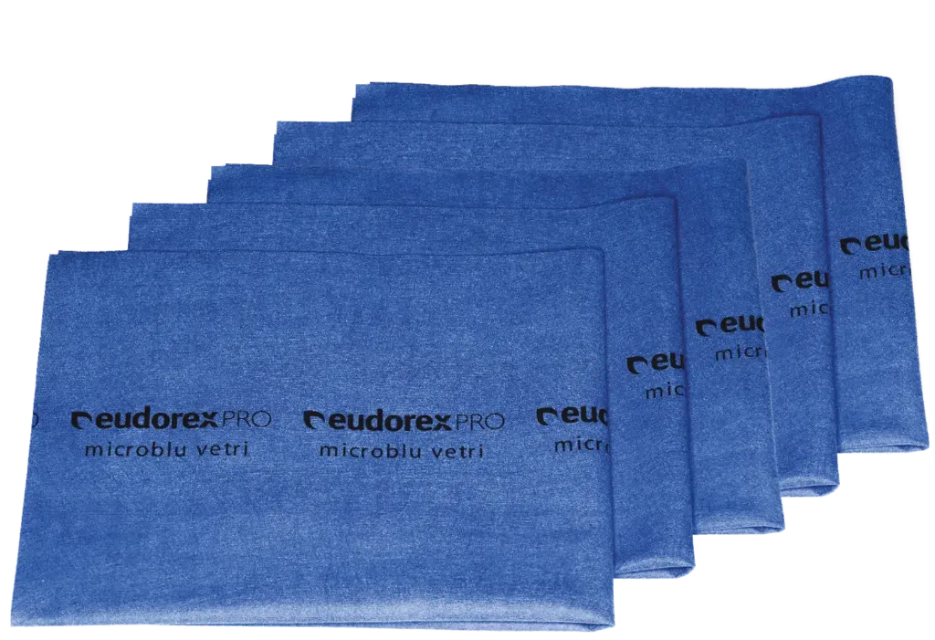 Panno Microfibra Eudorex Microblu Vetri 40 x 50