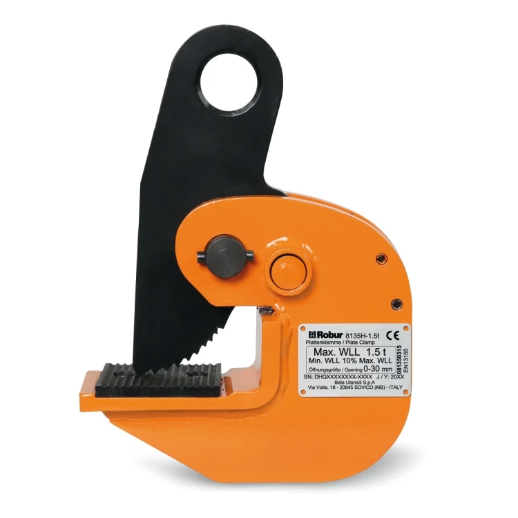 Beta 8135H pinza per sollevamento orizzontale di superfici piane, con durezza max 30HRC/300HB