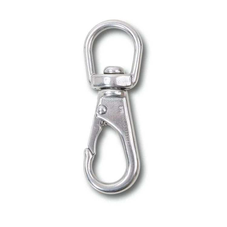 Beta 8267 moschettoni a gancio con girello e sicura inox AISI 316