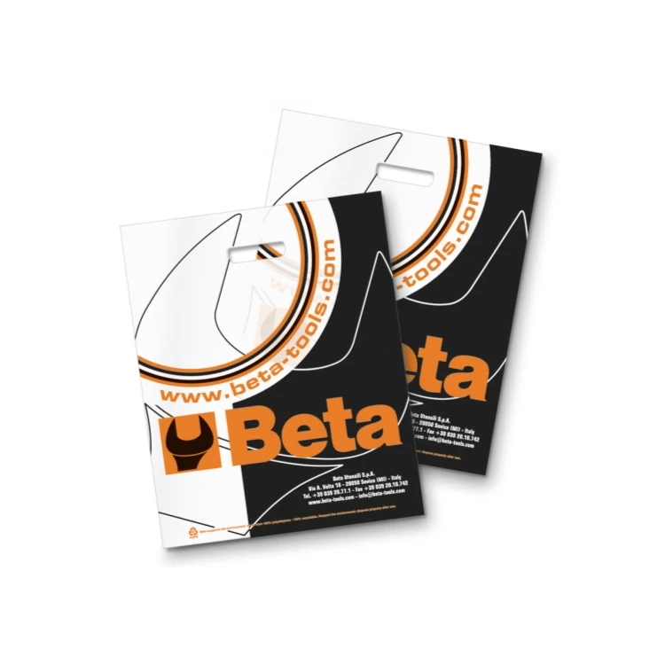 Beta 9569P shopper in polietilene, con soffietti laterali