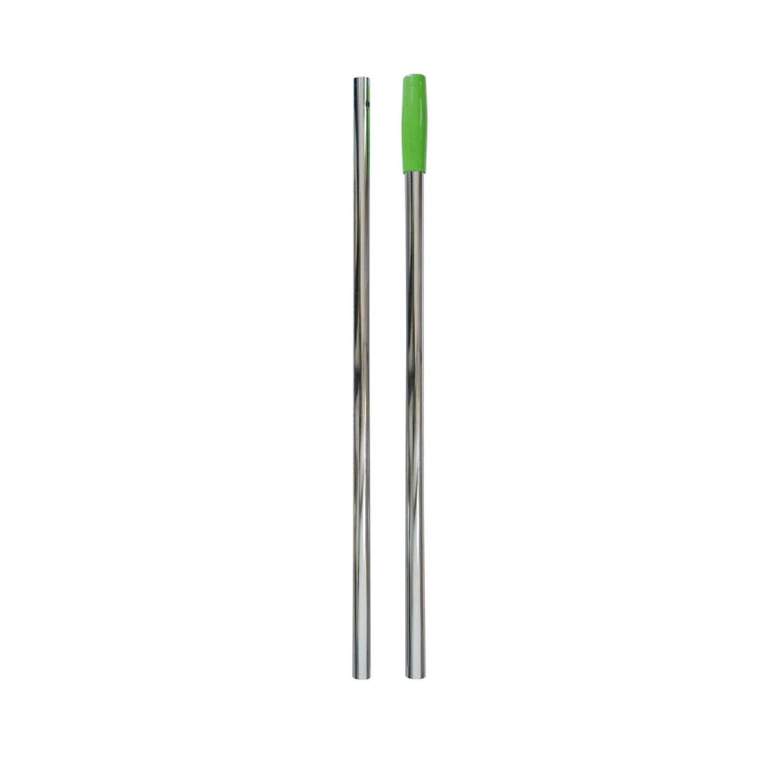 IPC Manico Cromato in 2 Pezzi Verde con Foro 145 cm