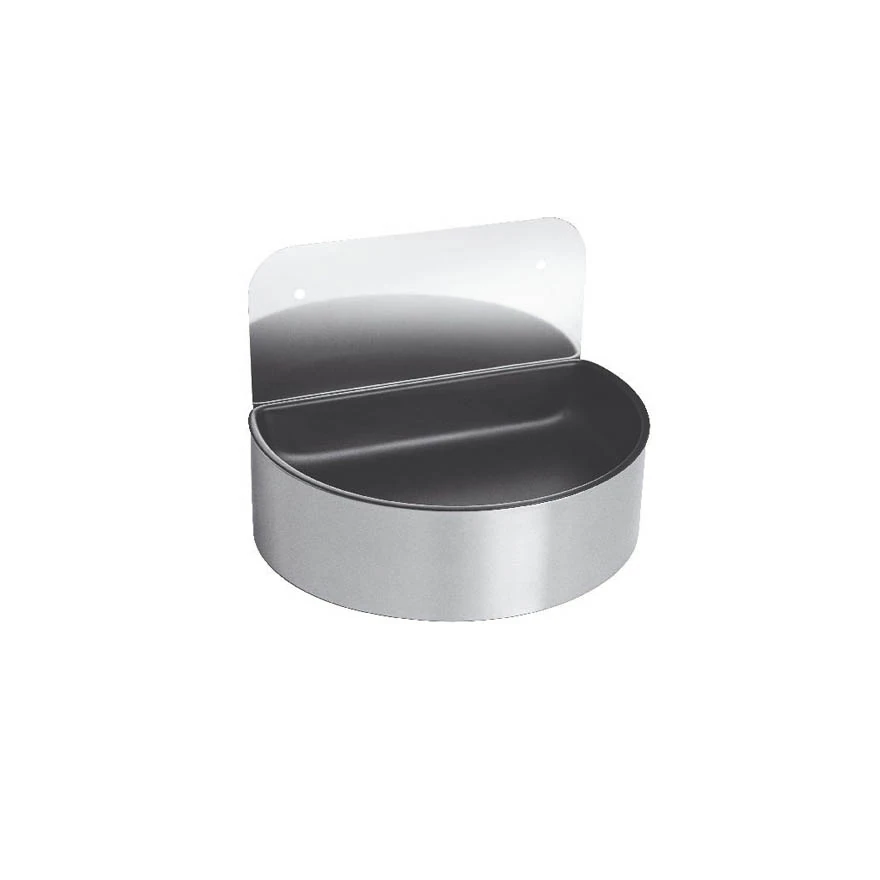IPC Round Smoky Semitondo a Muro in Acciaio Inox Lucido