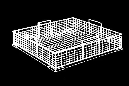 Lamber CA-50/4 — per macchine 500x500-H170 cesto 50x50 bicchieri H260÷300 ø 80 mm 30 bicchieri