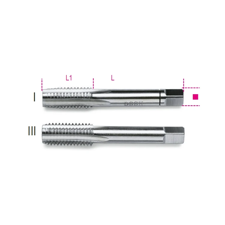 [004340022] Beta 434 serie di 2 maschi a mano sgrossatore e finitore passo fine, in acciaio HSS
