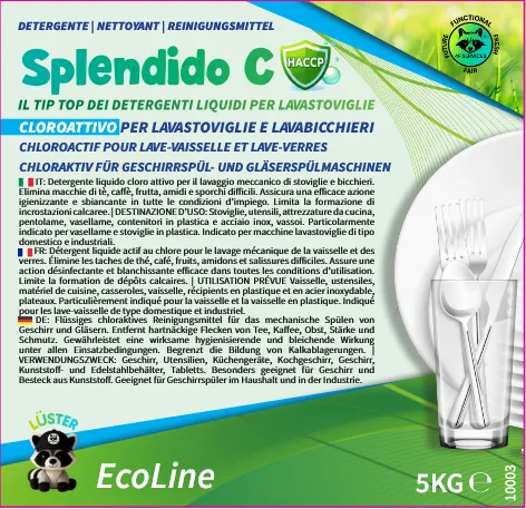 [10003] Splendido C Det. per Lavastoviglie al Cloro 5 kg