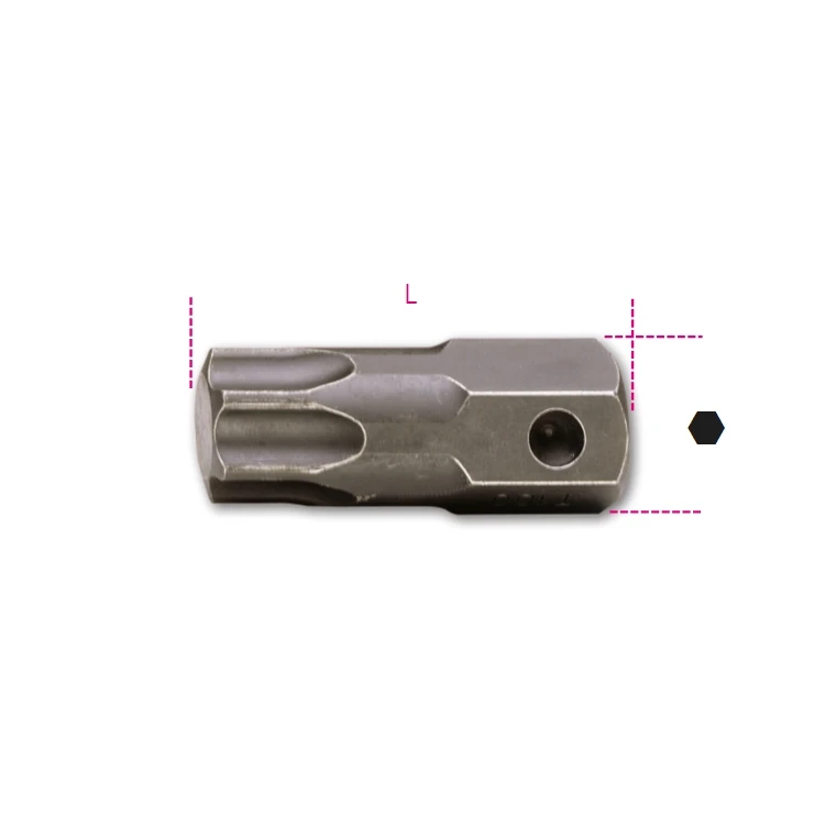 Beta 727/ES22TX inserti Macchina maschio per viti con impronta Torx®, attacco 22 mm
