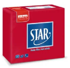 [82990400] Tovagliolo 38x38 2V Rosso pz 1200 Star