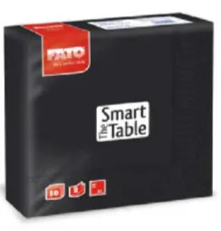 [82622500] Tovagliolo 33x33 Nero 1200 pz