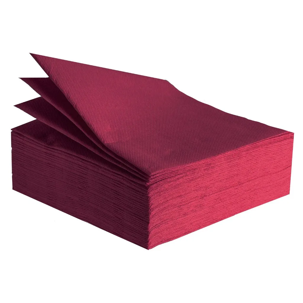 [82621800] Tovagliolo 33x33 Bordeaux pz 1200