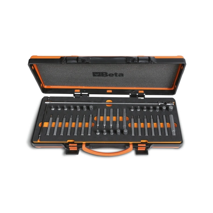 Beta 867/C38 38 inserti con attacco esagonale 10 mm e 1 portainserti a T snodato