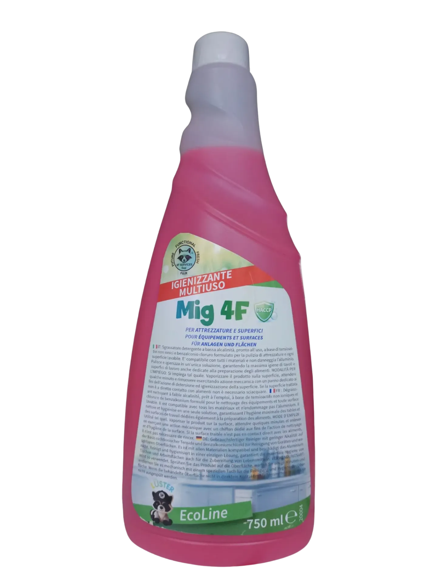 Mig 4F det igienizzante alcalino per supefici e attrezzature 750ml