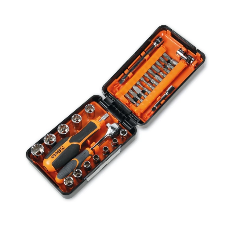 Beta 900/C39U 11 chiavi a bussola a mano multimpronta, 21 inserti e 7 accessori