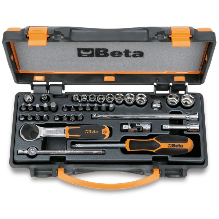 Beta 900/C11 11 chiavi a bussola a mano esagonali, 20 inserti per avvitatori e 8 accessori