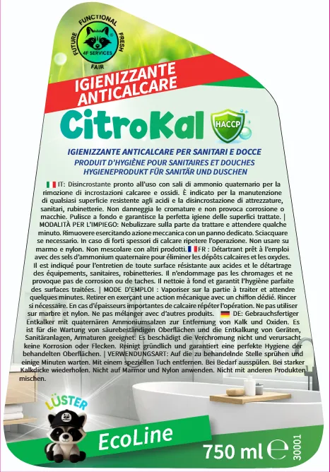 [30001] Citrokal Disincrostante Igienizzante a base di Acido Citrico 750 ml
