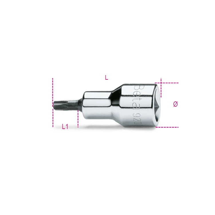 [009200371] Beta 920RTX chiavi a bussola a mano maschio per viti con impronta Tamper Resistant Torx®
