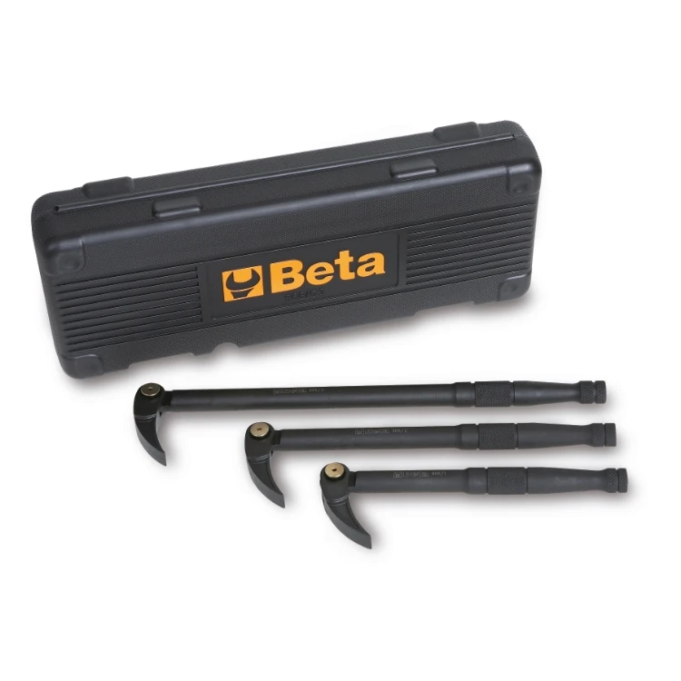 Beta 966/C3 serie di 3 leve con testa snodata piatta curva