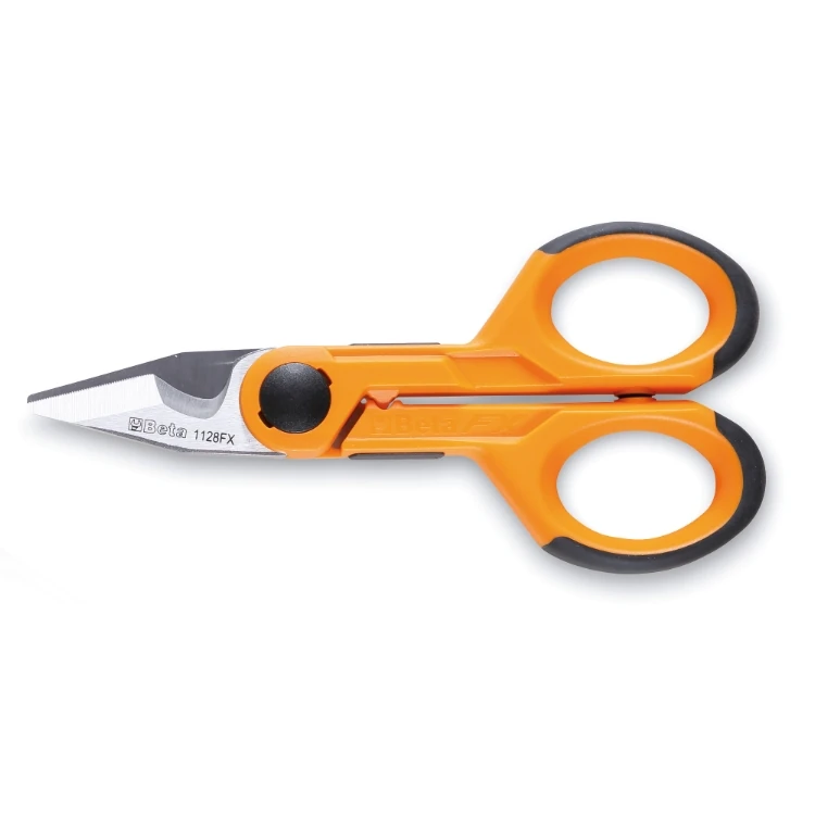 [011280090] Beta 1128BSX forbici per elettricisti con svasatore lame dritte in acciaio inossidabile
