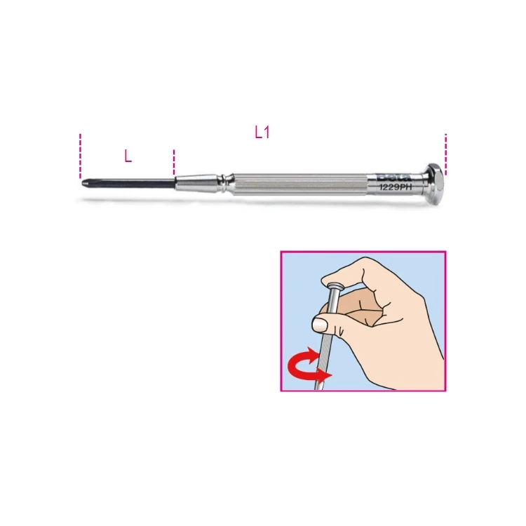 [012290310] Beta 1229LPH/A6 serie di 6 microgiravite 1229LP - 1229PH