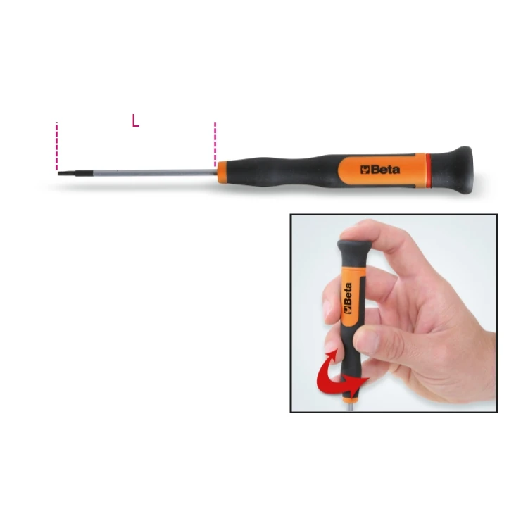 [012570082] Beta 1257TX microgiravite a chiave maschio per viti con impronta Torx®