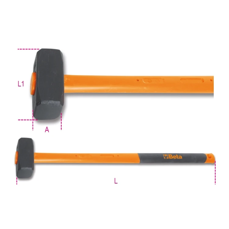 [013810340] Beta 1381T mazze a coppia manico in fibra