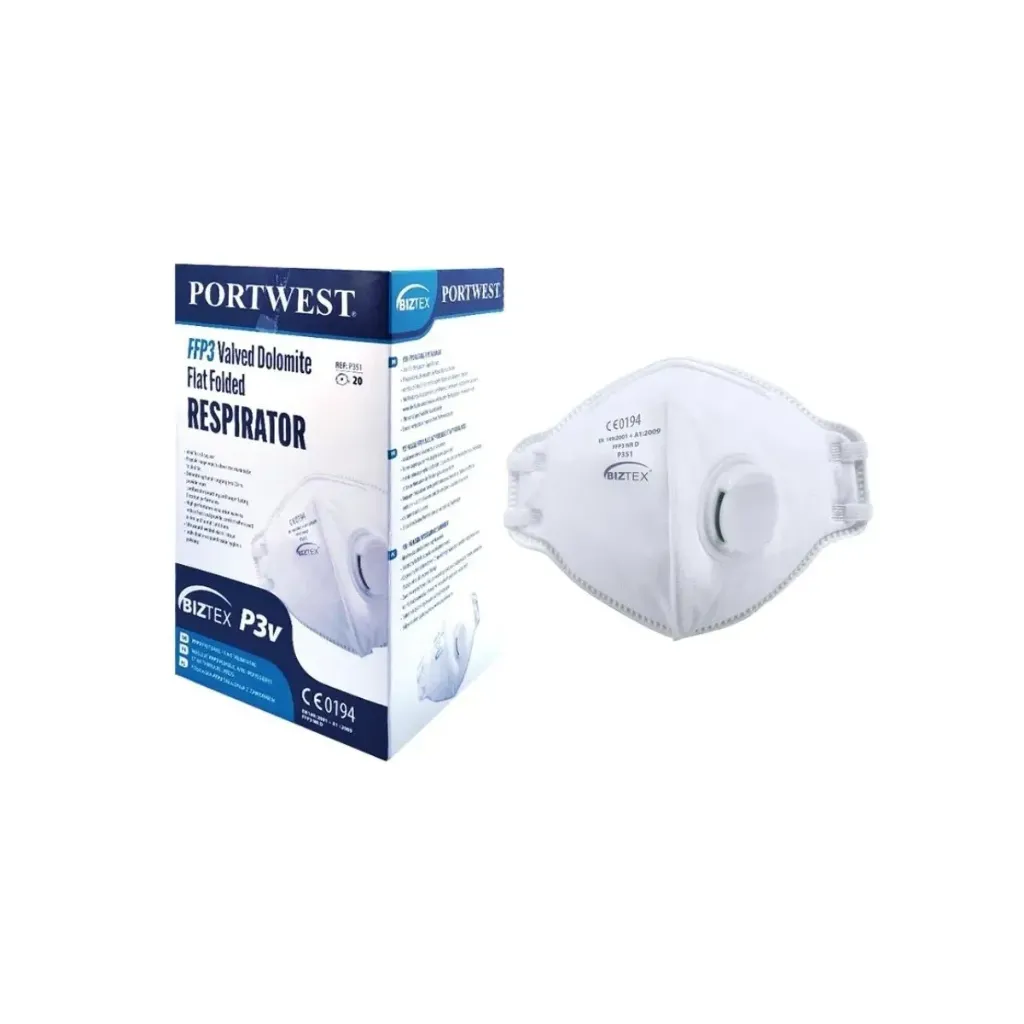 [P351] Mascherina FFP3 con Valvola (20 Pz) | Imbustata Singolarmente