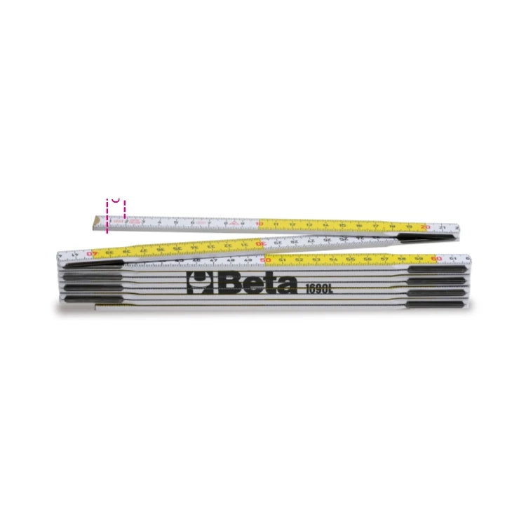 [016900200] Beta metro pieghevole in legno di betulla classe di precisione III