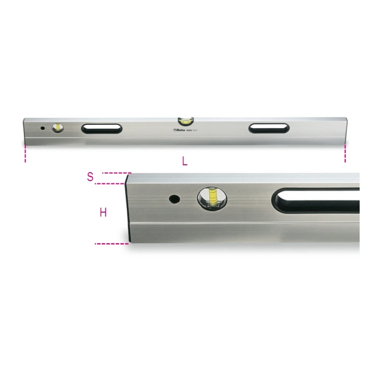 [016960415] Beta 1696S stadie in alluminio con impugnature a due fiale infrangibili precisione 1 mm/m