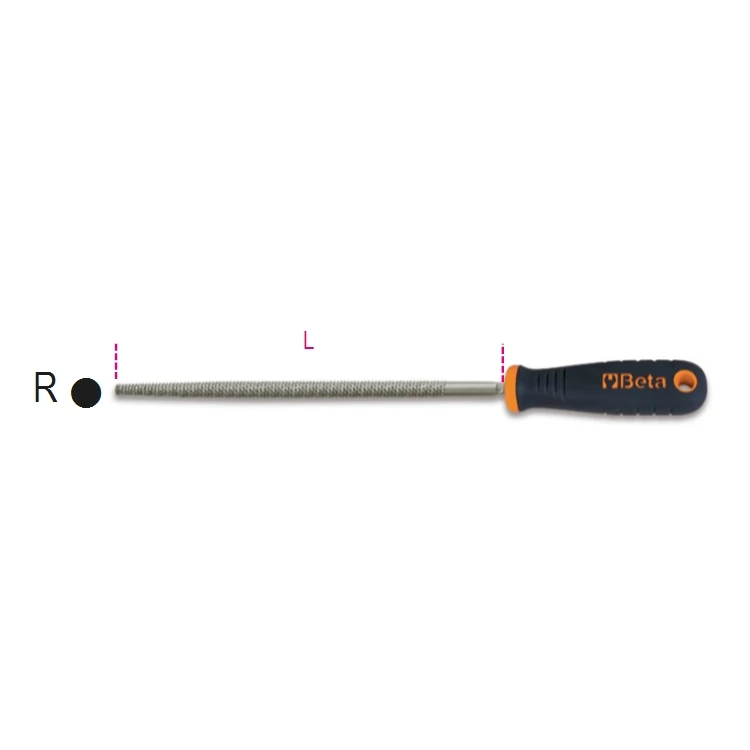 Beta 1719BM/RR raspa tonda impugnatura in materiale plastico