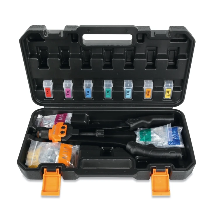 Beta 1742AN/C rivettatrice 1742AN con assortimento di 80 inserti filettati in acciaio