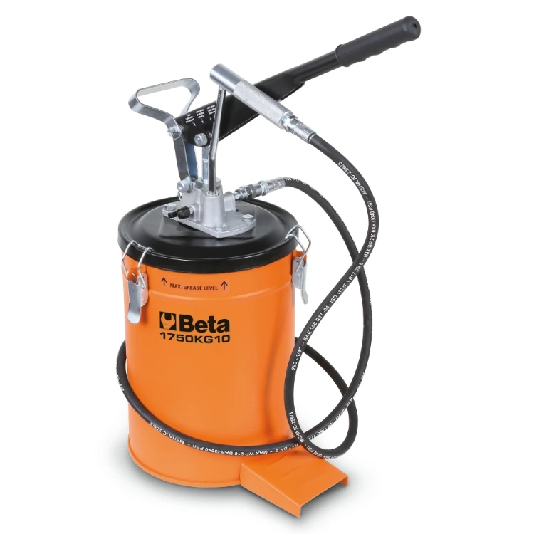 Beta 1750KG10 ingrassatore a leva da 10 kg, con tubo ad alta pressione da 2 m