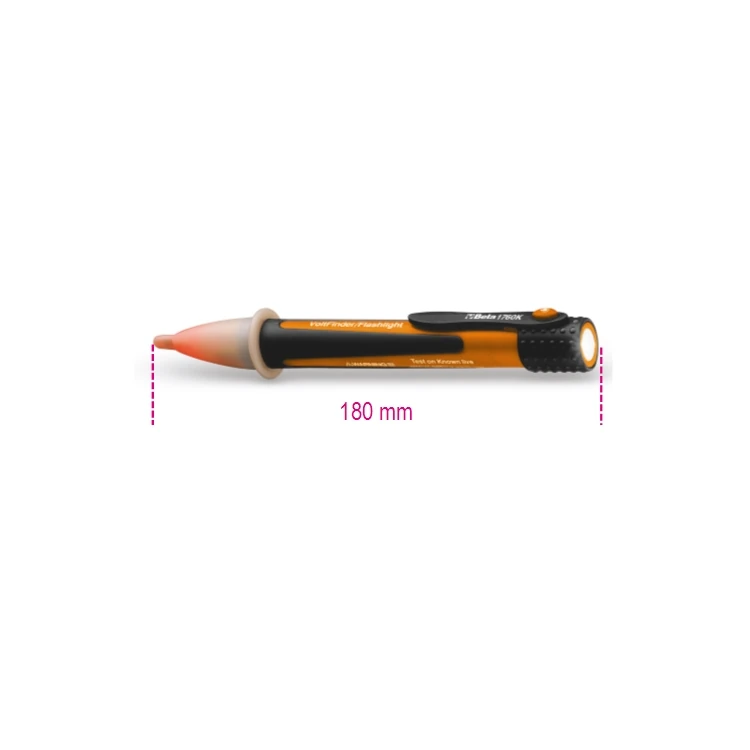 Beta 1760K campo: 200-1000Vac 50/60Hz CAT III-1000V funzionamento con 2 pile AAA ( incluse)