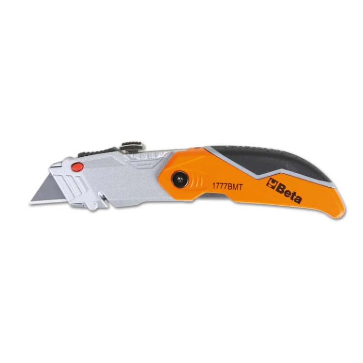 Beta 1777T cutter a serramanico con lama trapezoidale impugnatura in alluminio, fornito con 5 lame