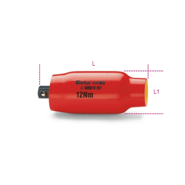 [009100801] Beta 910MQ/PT prolunghe pretarate con attacco quadro femmina 3/8"