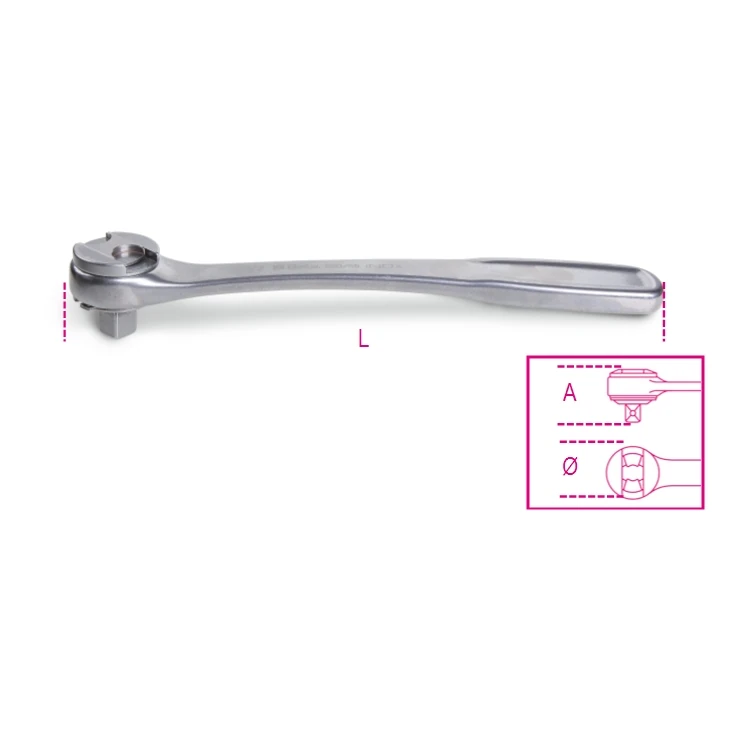 [009203882] Beta 920INOX-A chiavi a bussola a mano bocca esagonale in acciaio inossidabile
