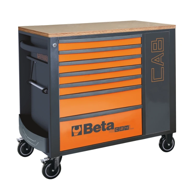 Beta RSC24L-CAB cassettiera mobile con sette cassetti e armadietto porta-oggetti