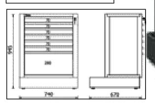 [050001267] Beta modulo fisso con 7 cassetti per arredo officina RSC50 2.0