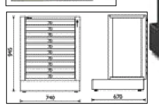 [050001231] Beta modulo fisso con 10 cassetti per arredo officina RSC50 2.0