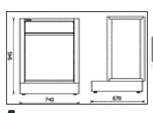 [050001285] Beta modulo fisso per rifiuti differenziati per arredo officina RSC50 2.0
