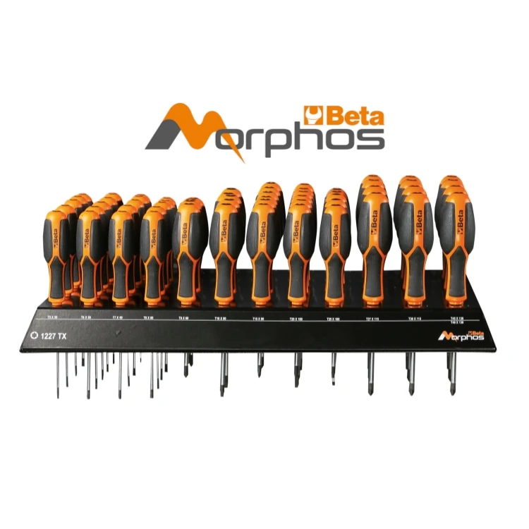 Beta 1223/E62 espositore da parete con 62 giravite