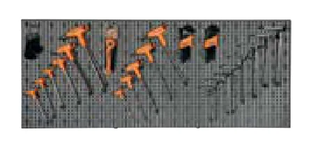 Beta * assortimento di 150 utensili con ganci senza pannello